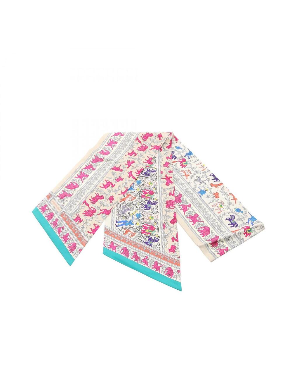 Hermes Maxi Twilly Chasse En Inde Scarf #339971H35B